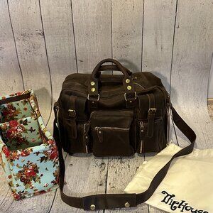 EUC -  House of Flynn Full size Dark Brown Leather Evermore Camera Bag